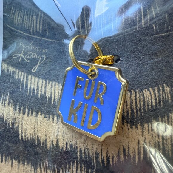 Primitives By Kathy Pet Charms Metal Enamel Fur Kid & Rescued Who Design - Picture 2 of 4